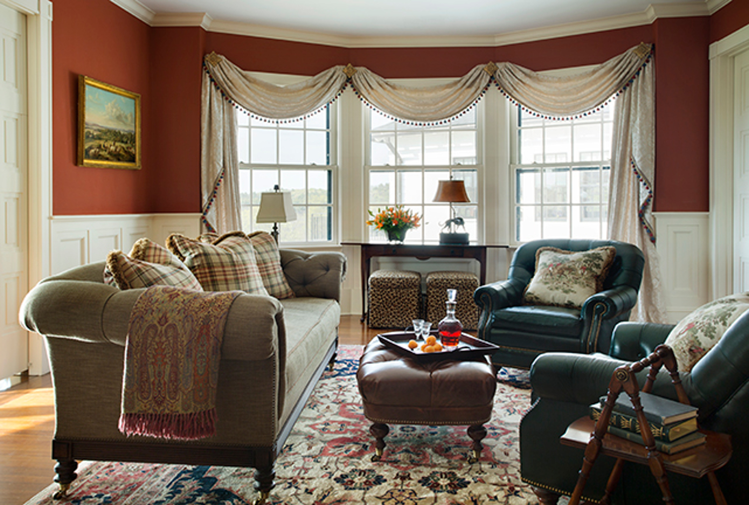 gentleman's farm living room