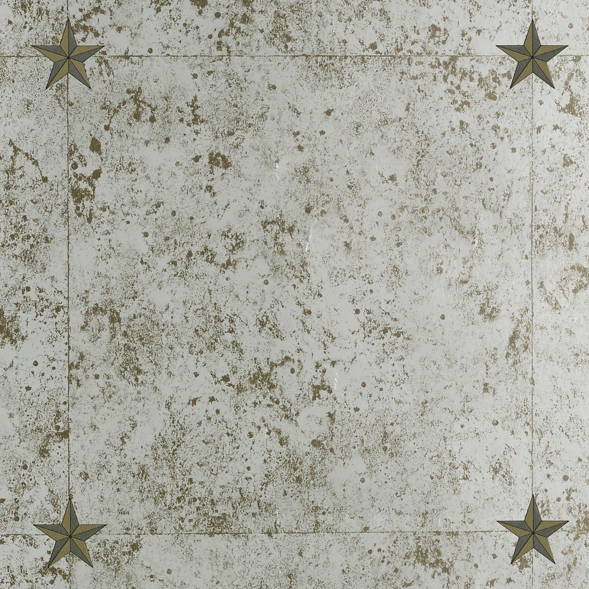 trompe l'oeil antique mirror wallpaper