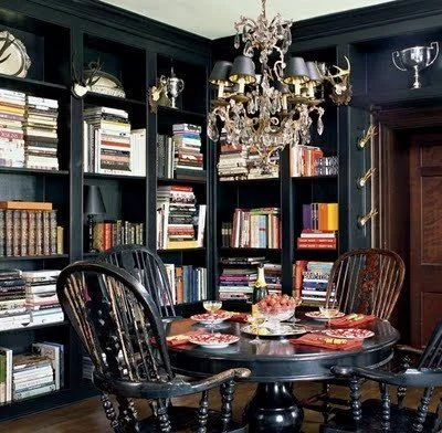 Home of Mark Badgley and James Mischka via Elle Decor. Photography by Roger Davies