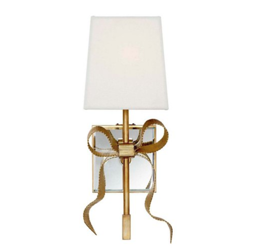 kate space bow sconce