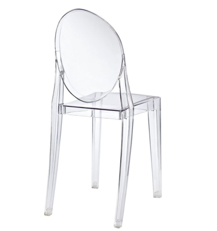 lucite side chair