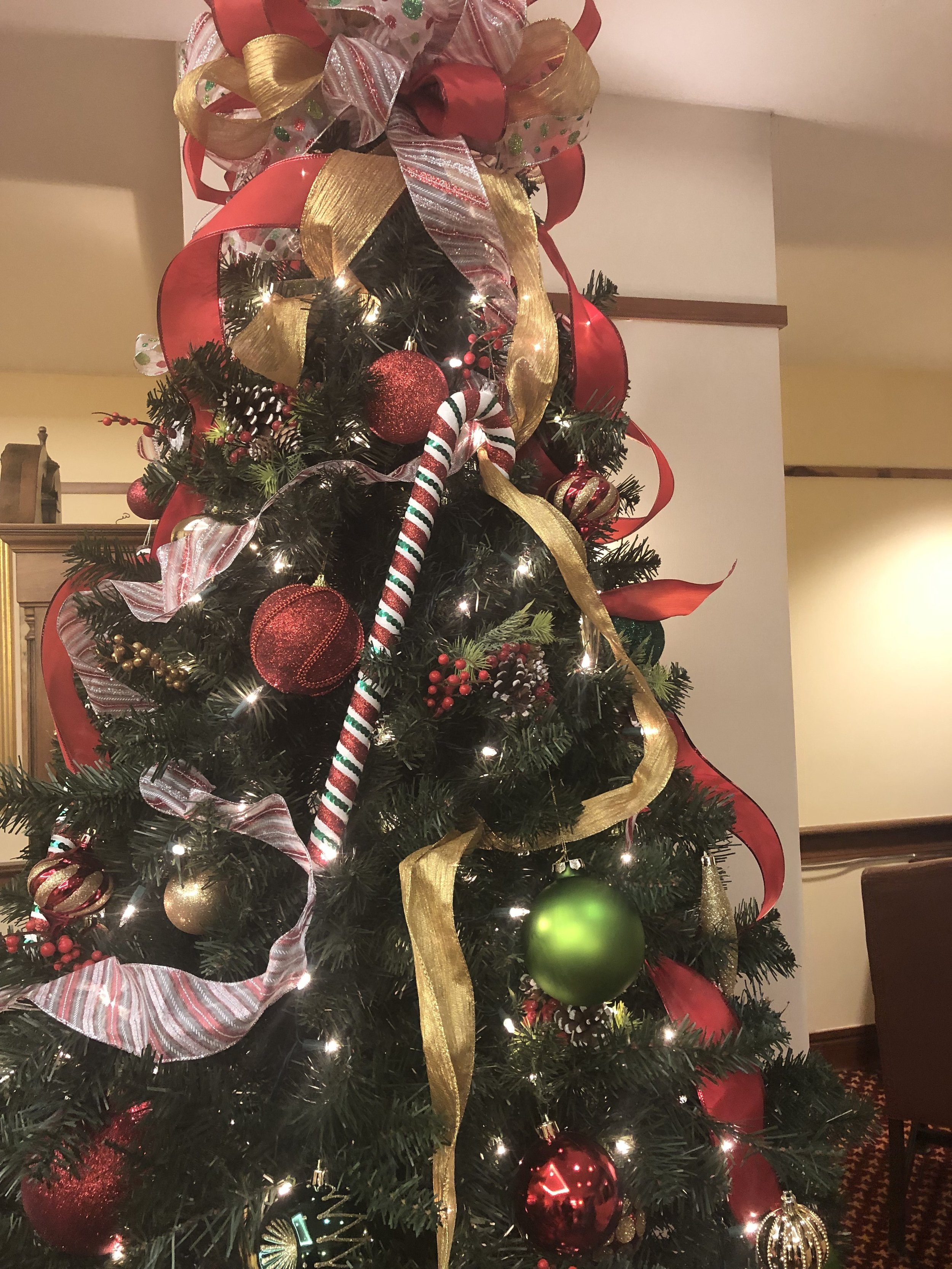 Candy-themed tree in the Sitting Room