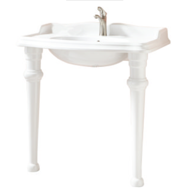 console sink with table legs