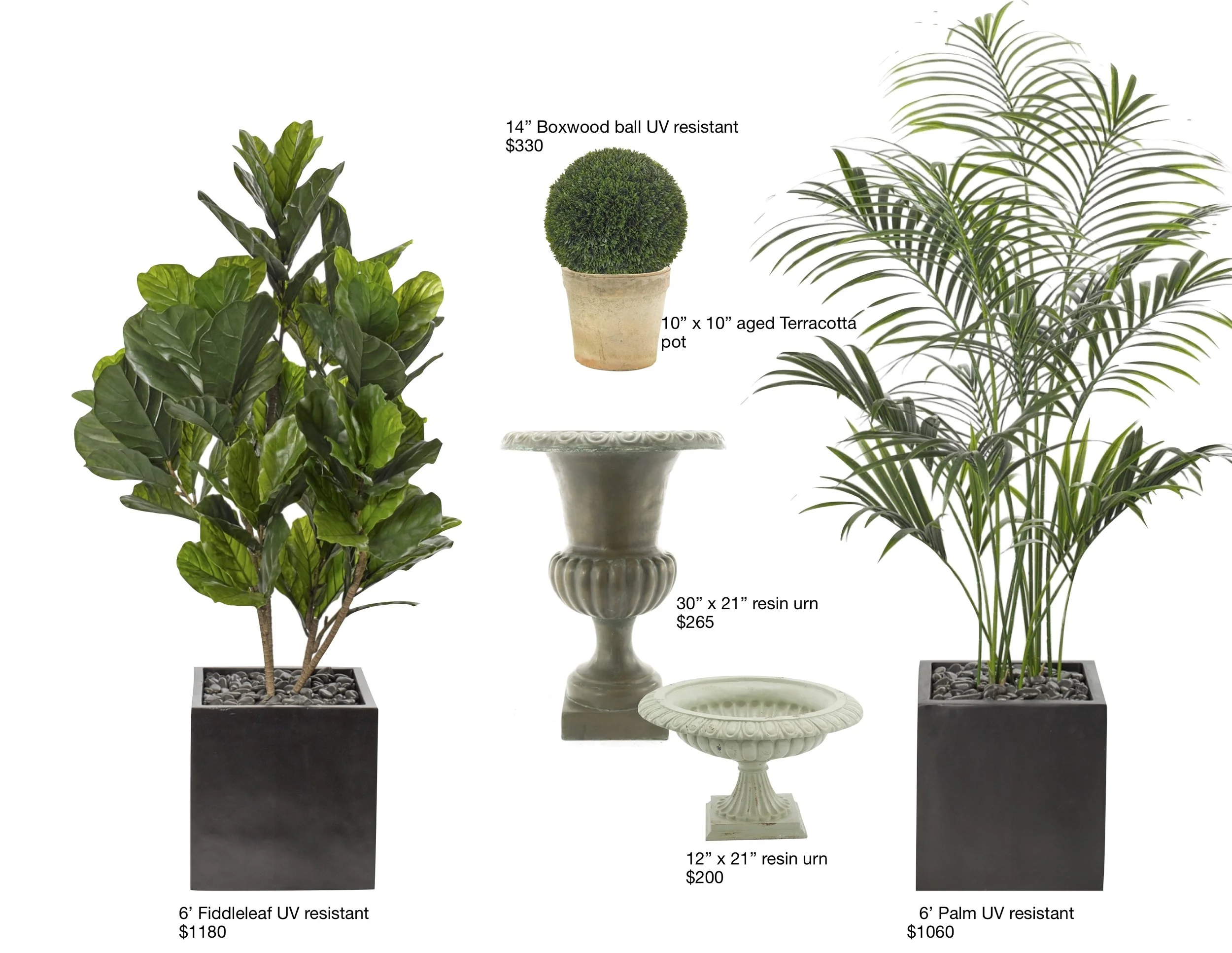 Beautiful faux greenery from the best faux floral company - specially designed for outdoor use!
