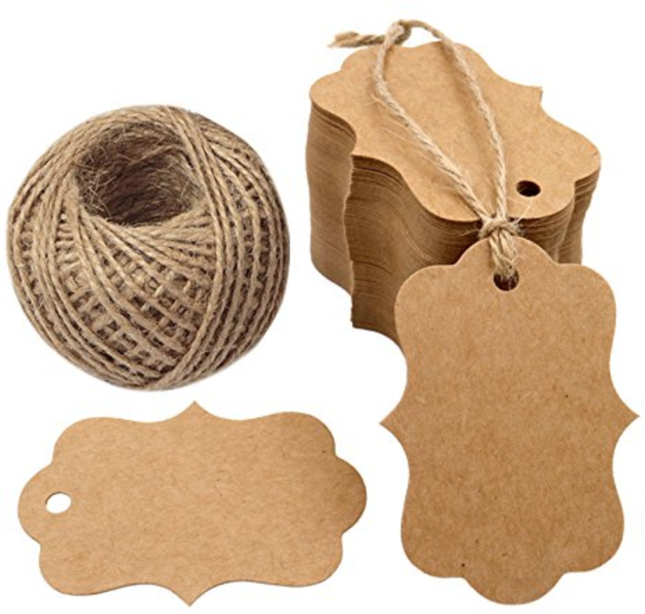 kraft cardstock tags