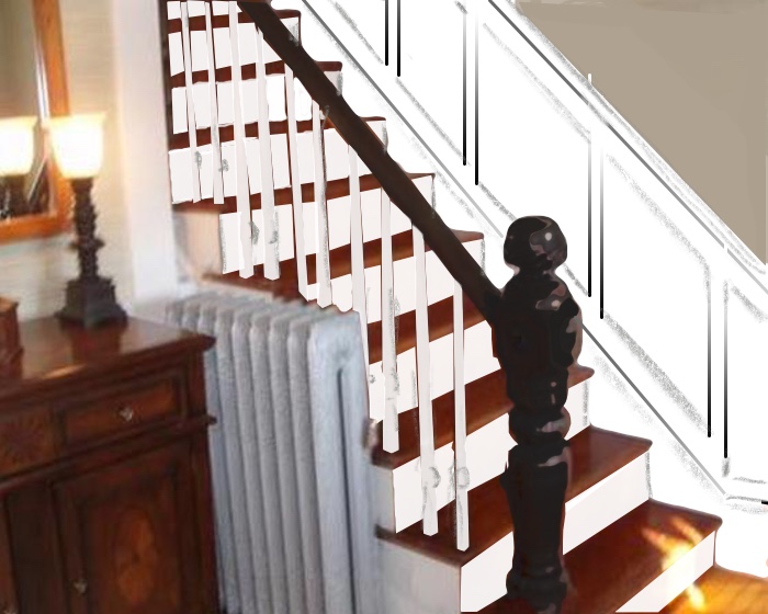 The correct way to do stair wainscoting