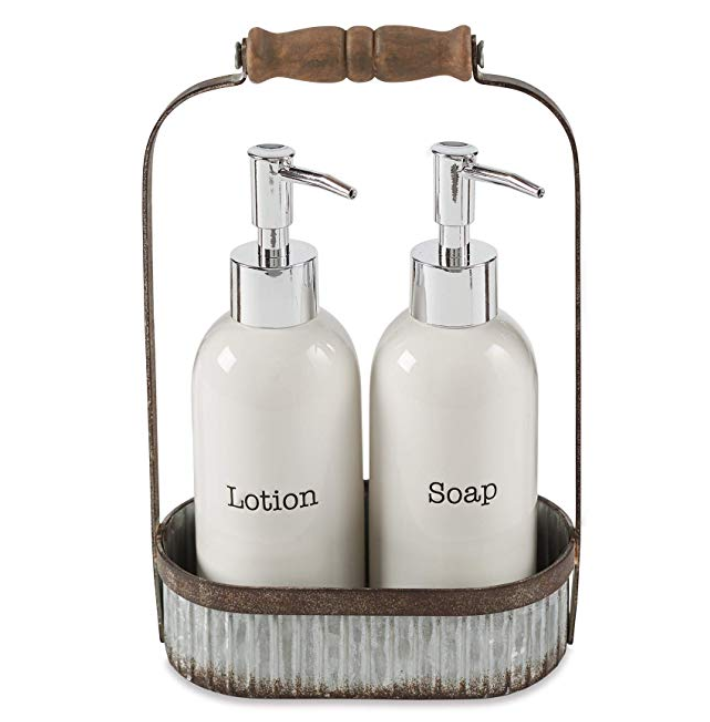 Farmhouse soap/lotion caddy