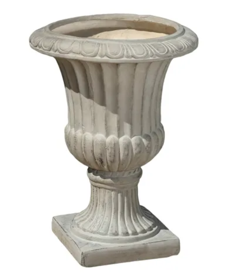 faux concrete urn