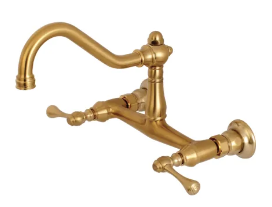 satin brass faucet
