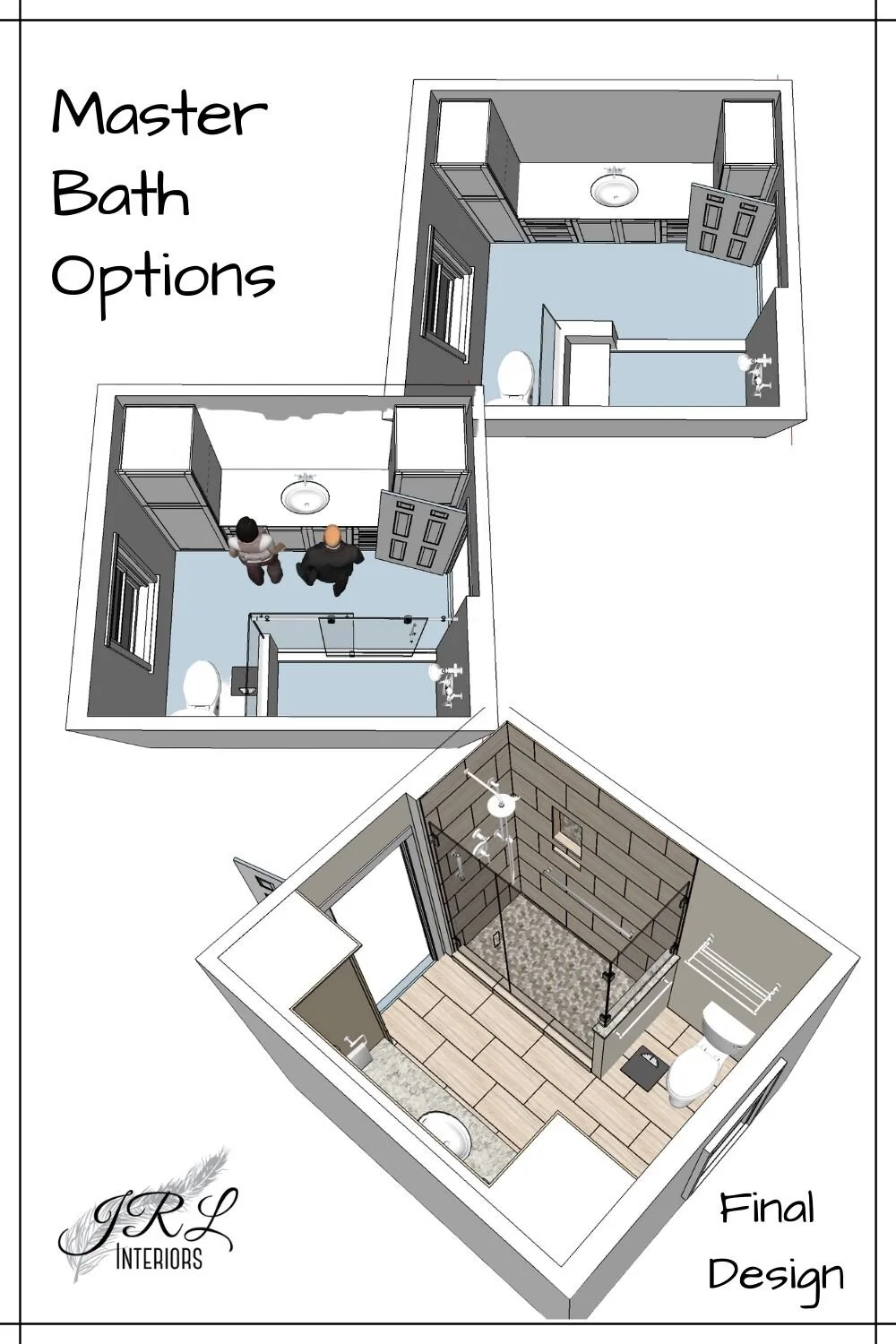 JRL Interiors — Master Bathroom Before and After