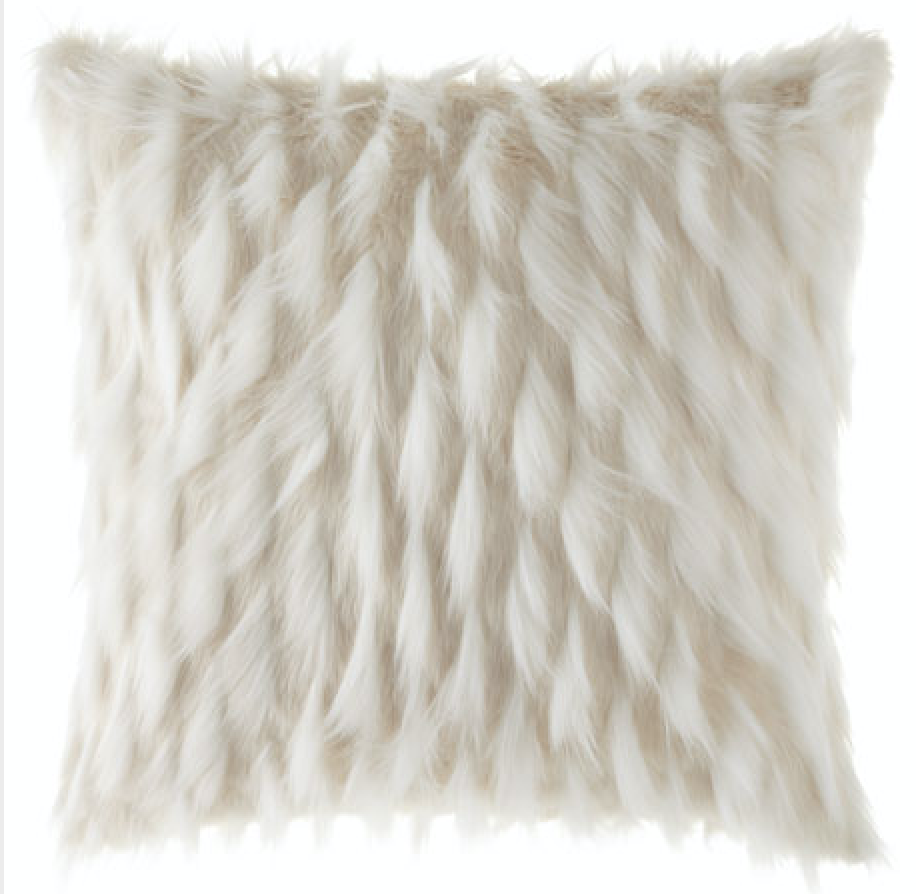 Faux fur pillow