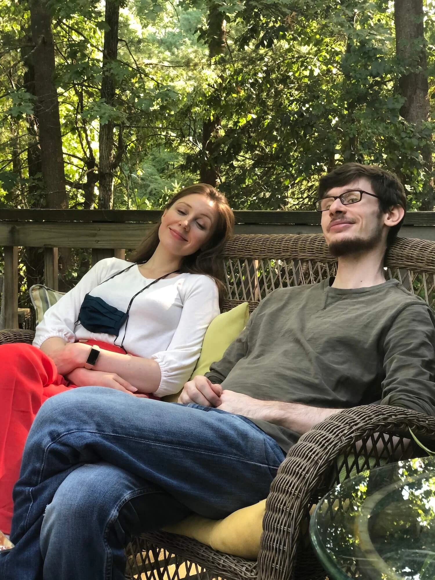 Summer relaxing on the deck