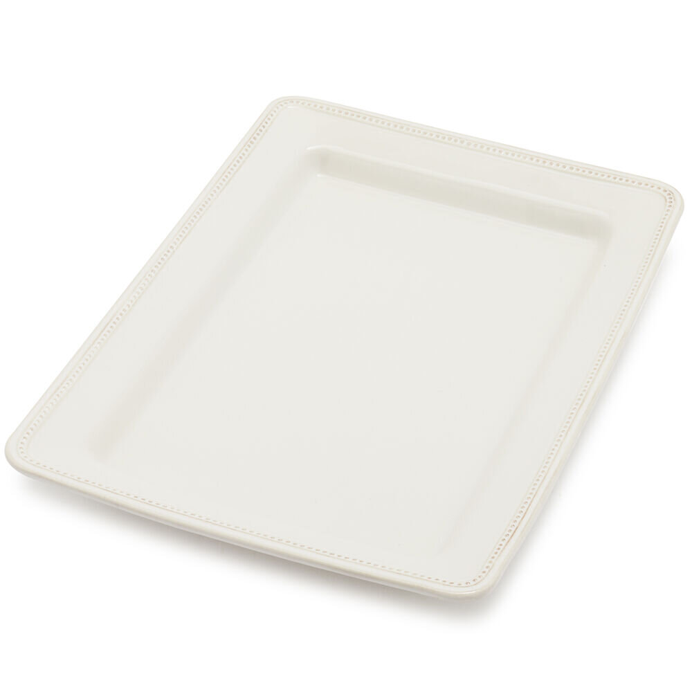 16.5" beaded stoneware platter