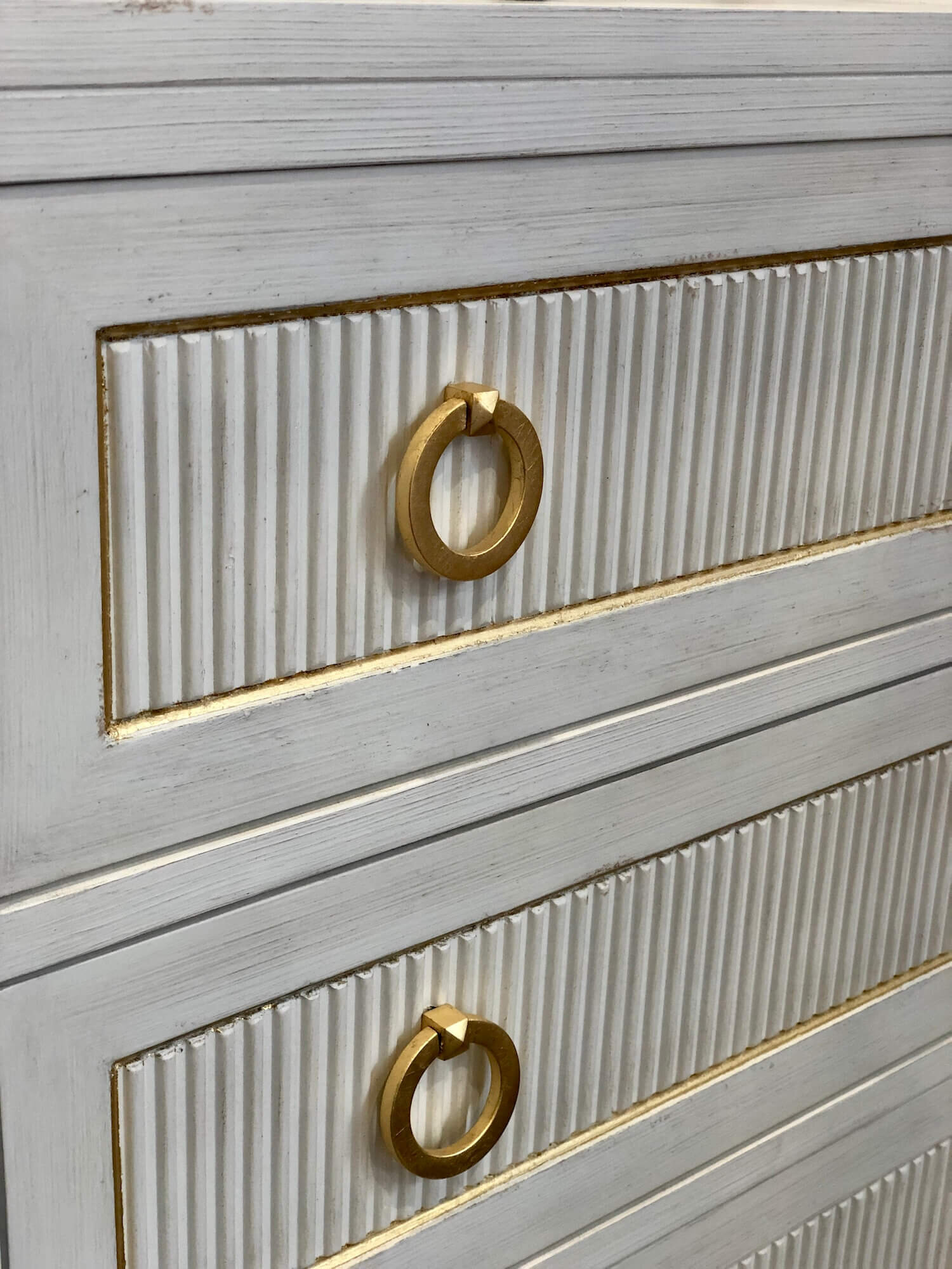 reeded  drawer front