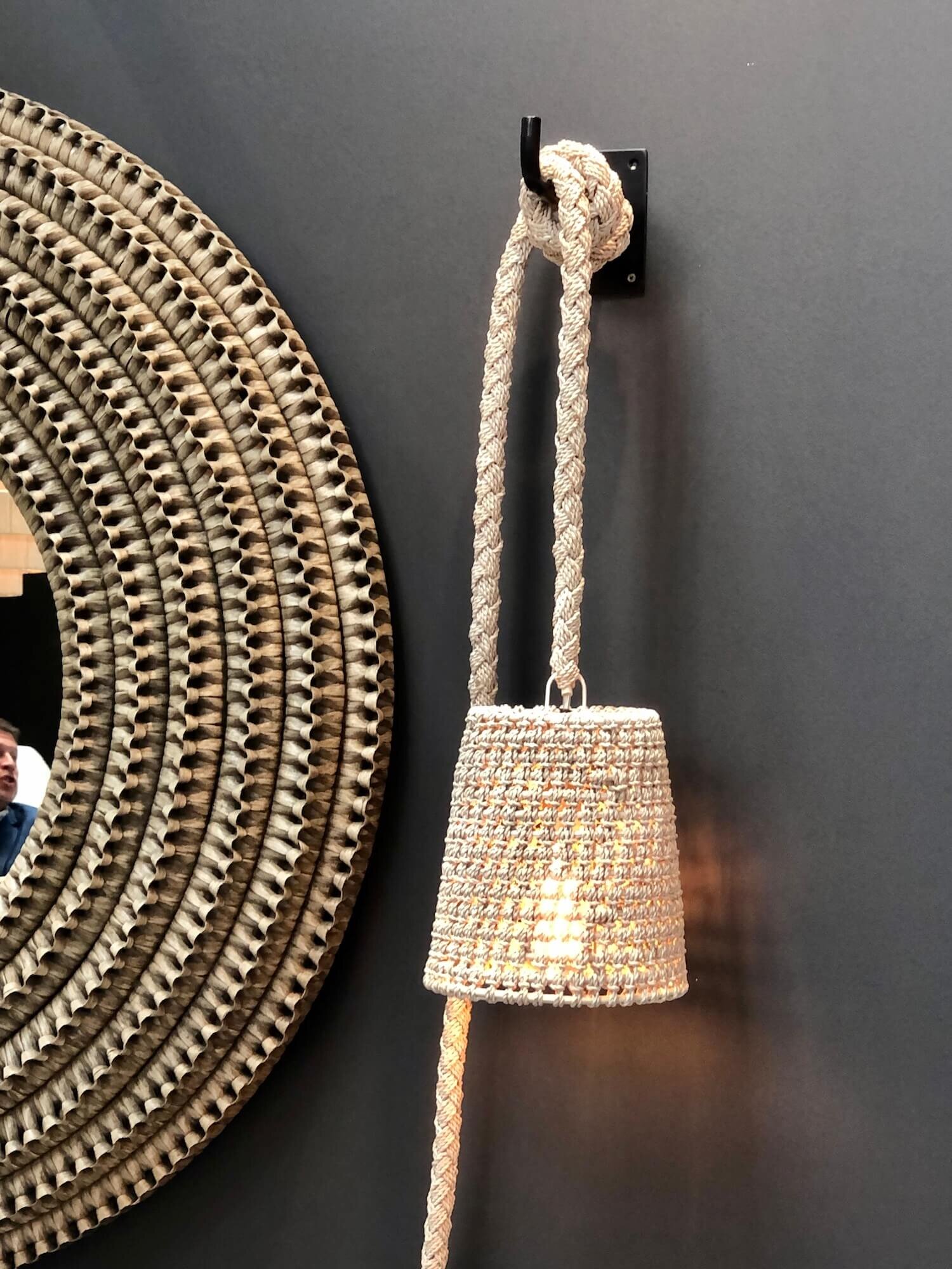 casual rope sconce