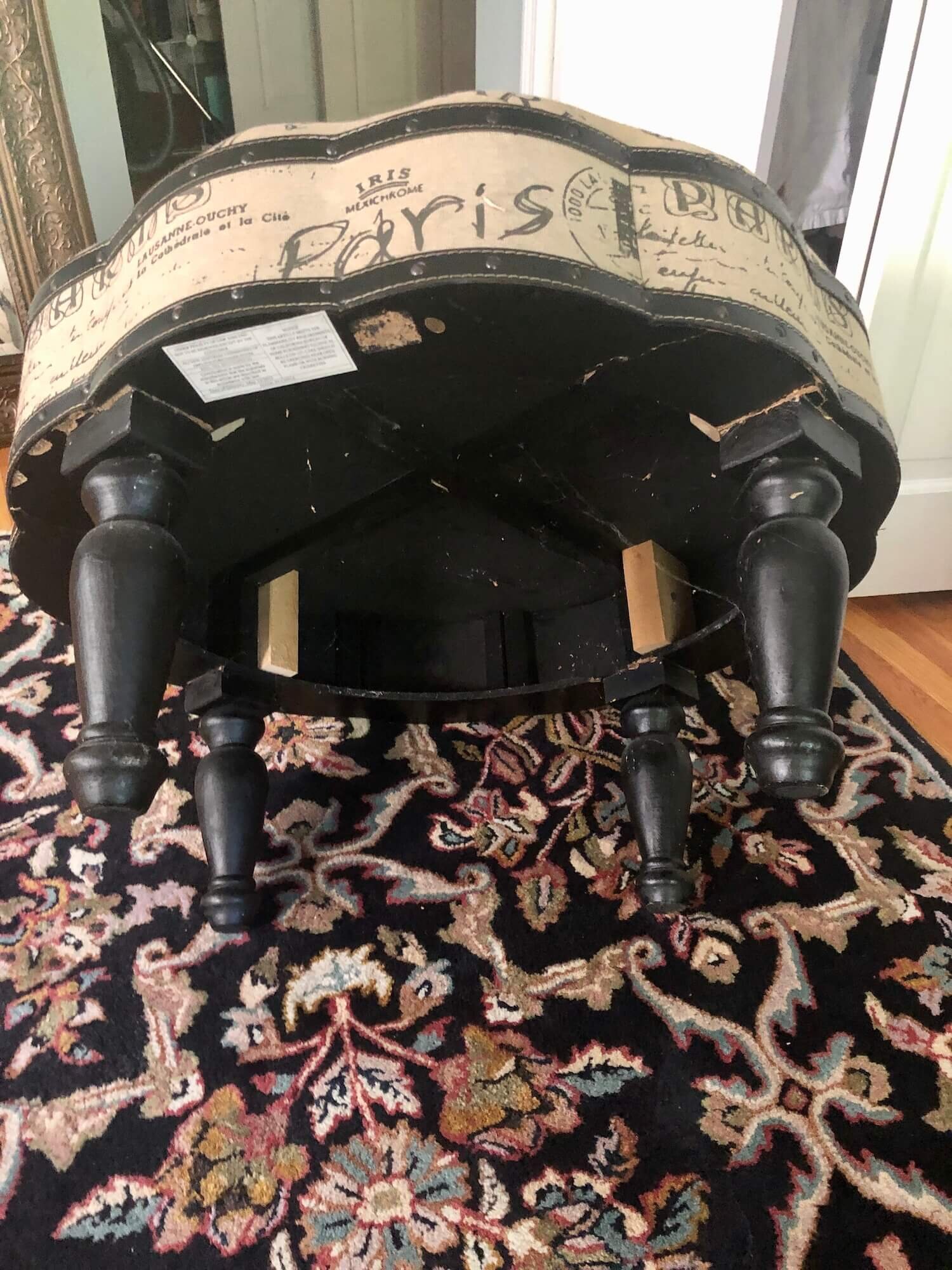 rickety ottoman