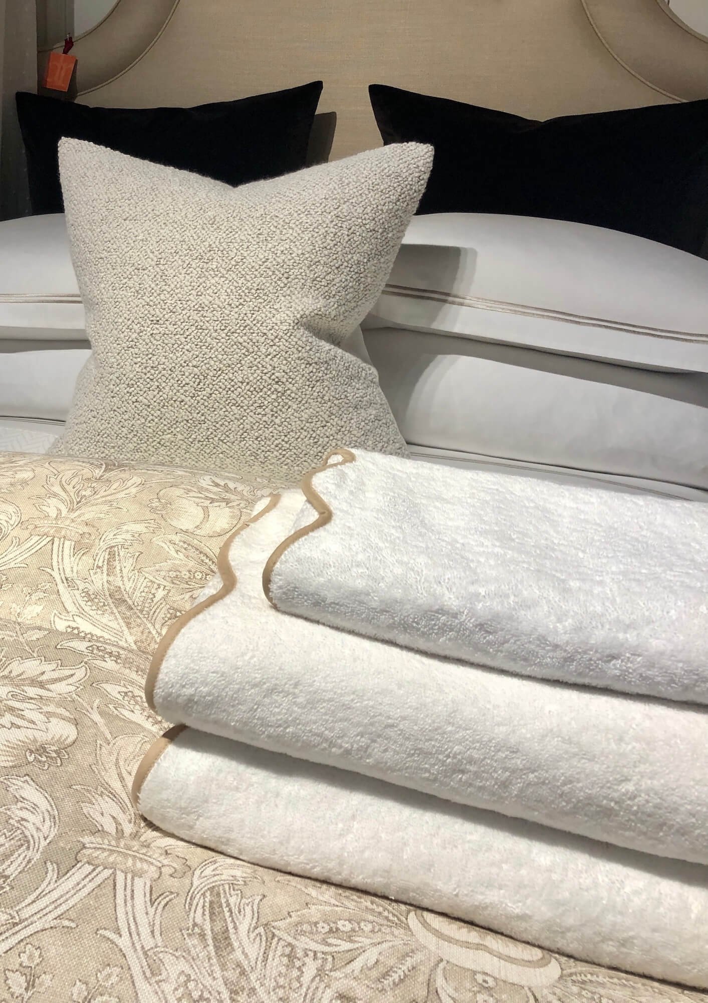 scalloped Towels at Legacy Linens