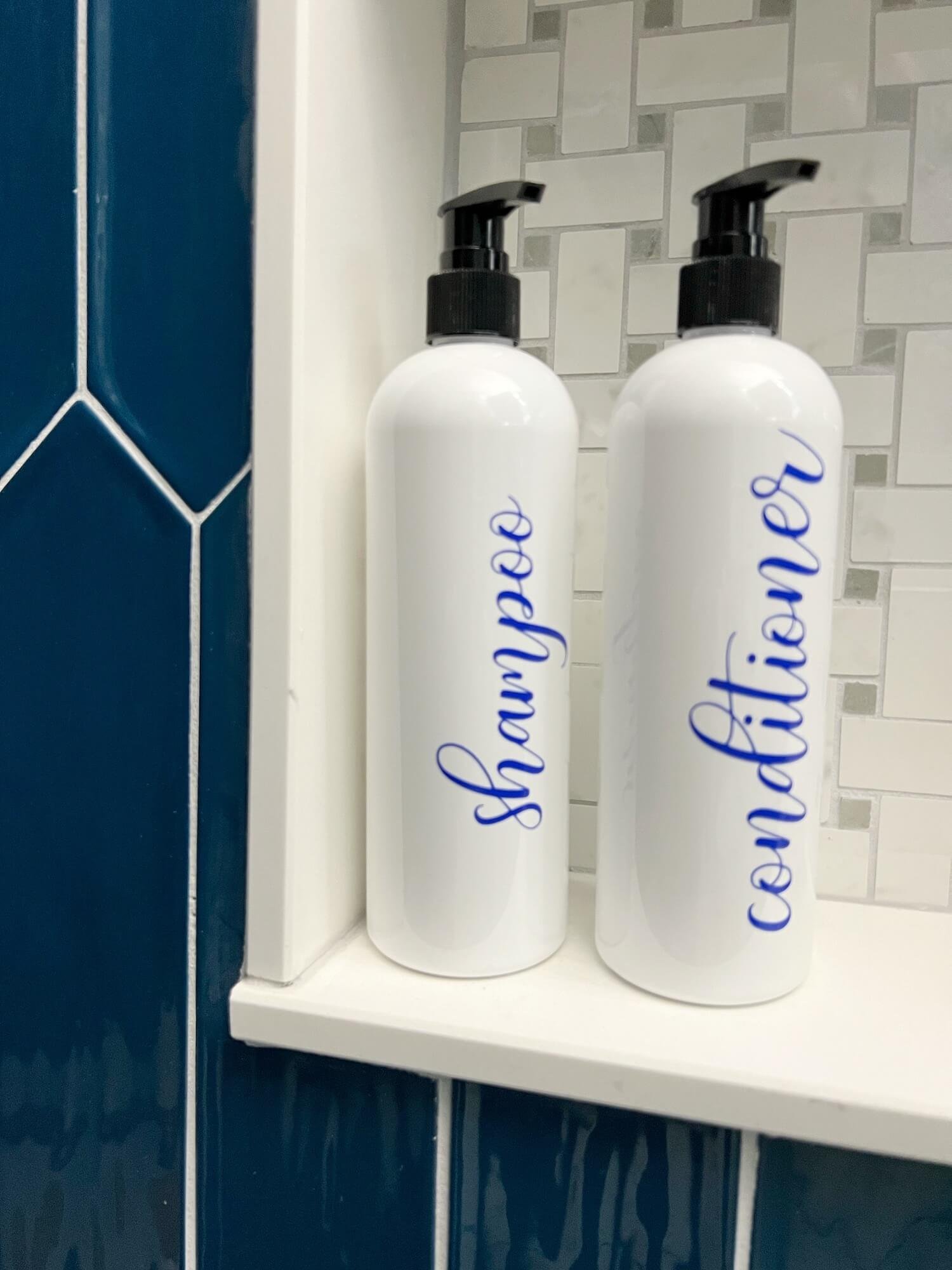 Custom shampoo bottles