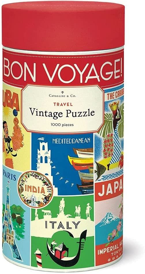 vintage travel puzzle