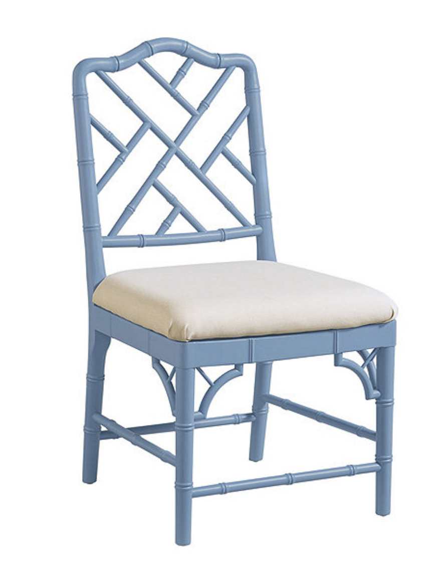painted bamboo side chair