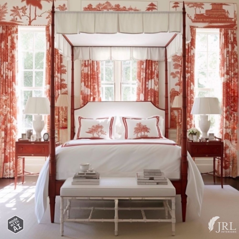 AI red toile bedrom