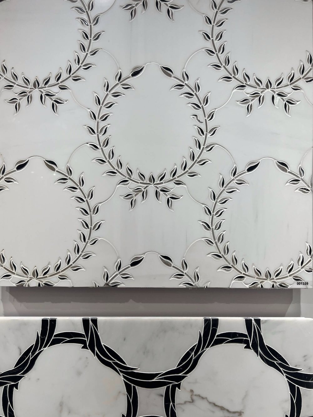 waterjet laurel wreath tile.JPG