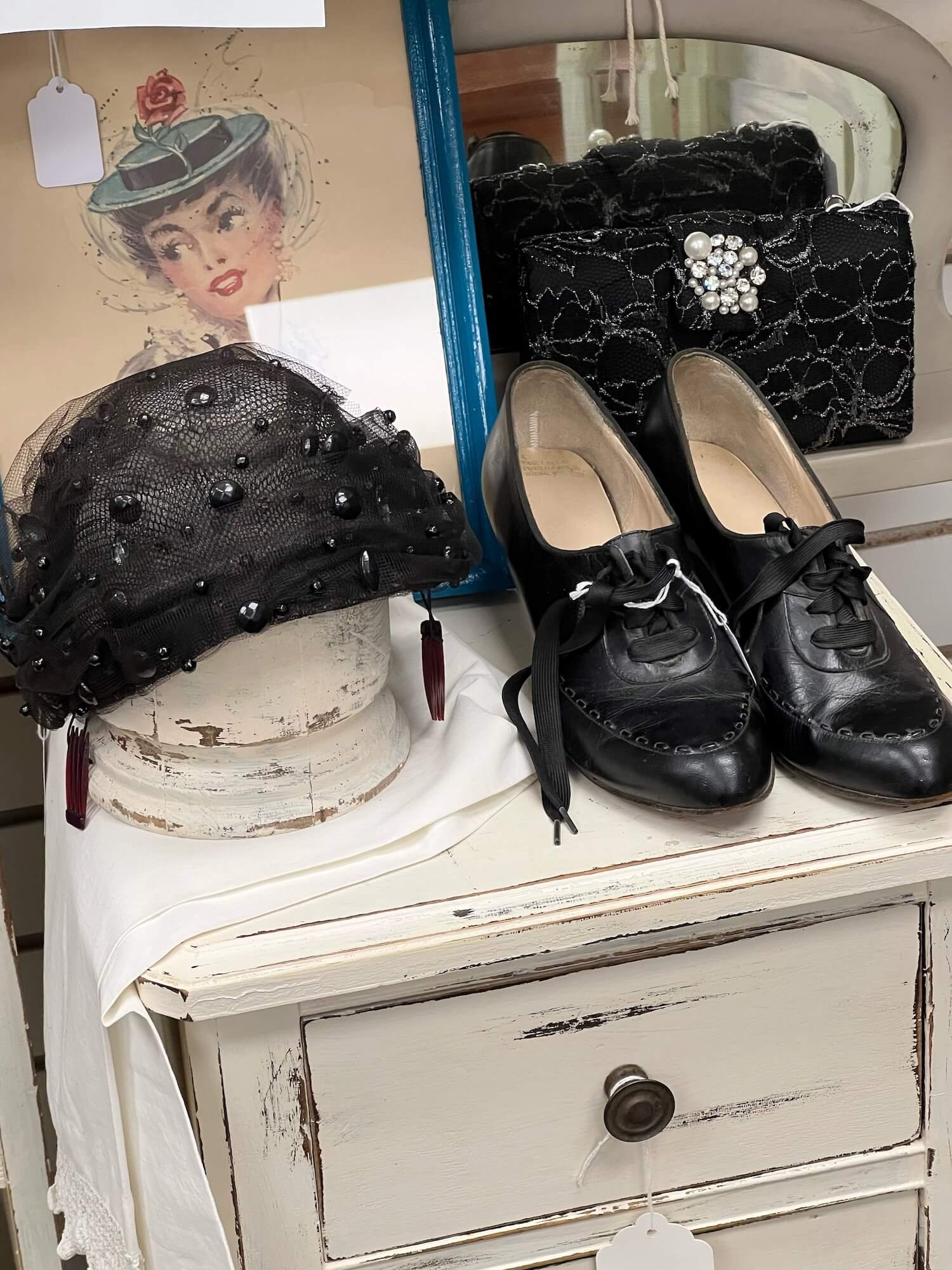 vintage shoes and hat.JPG