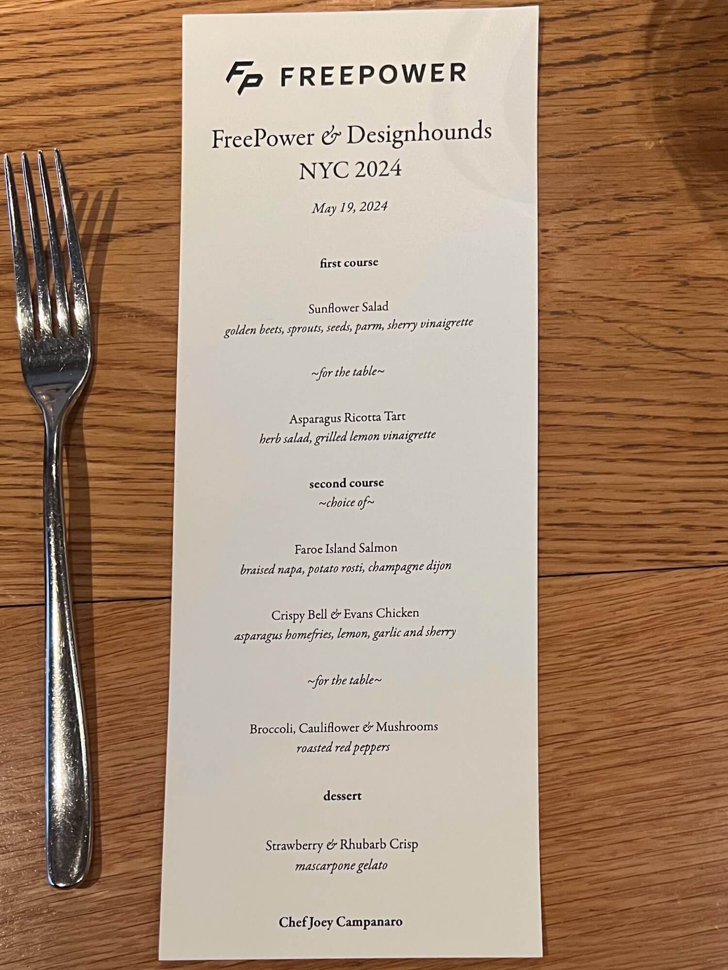 designhoundsnyc opening night menu.JPG