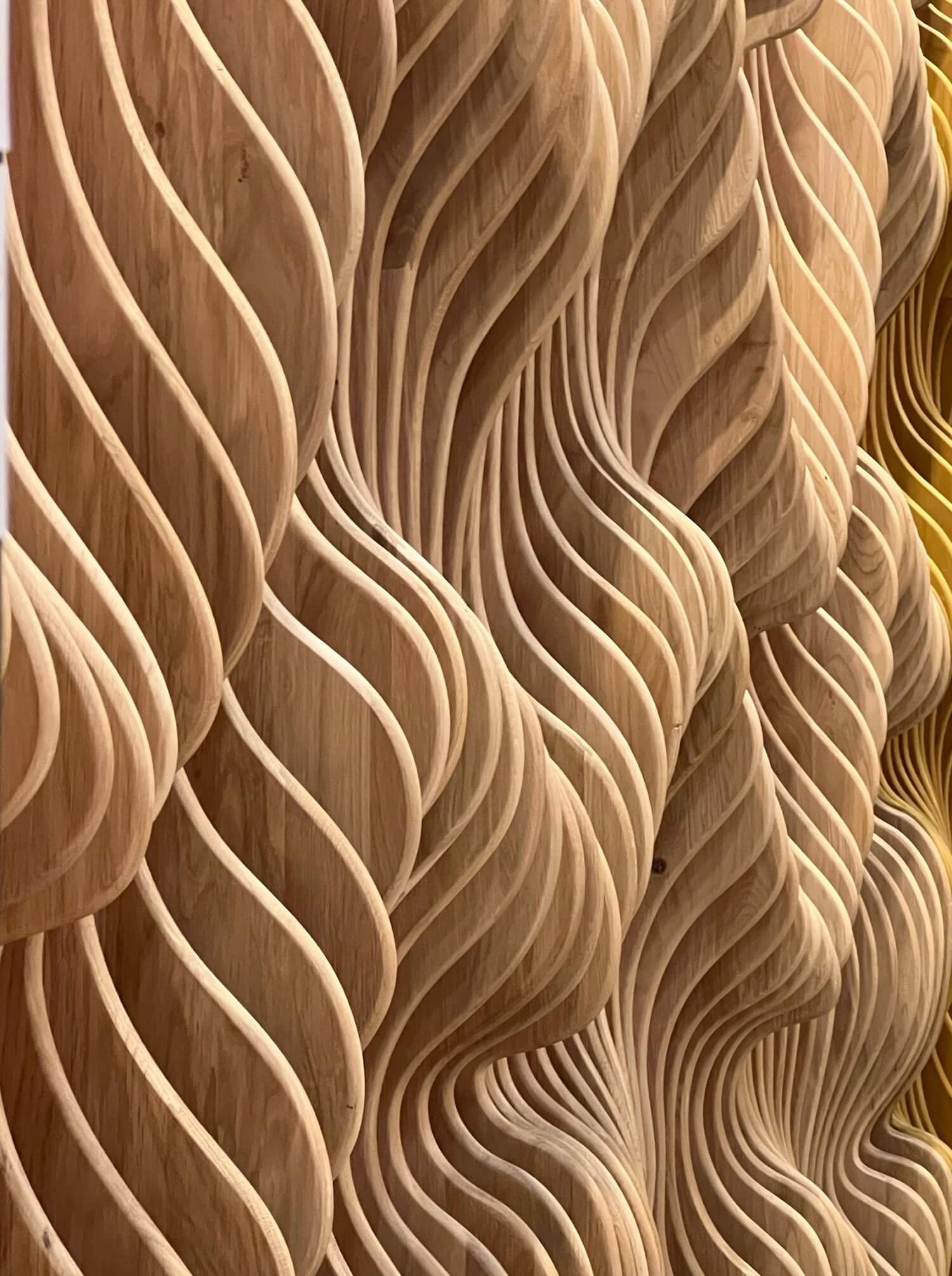 textured wall from the side