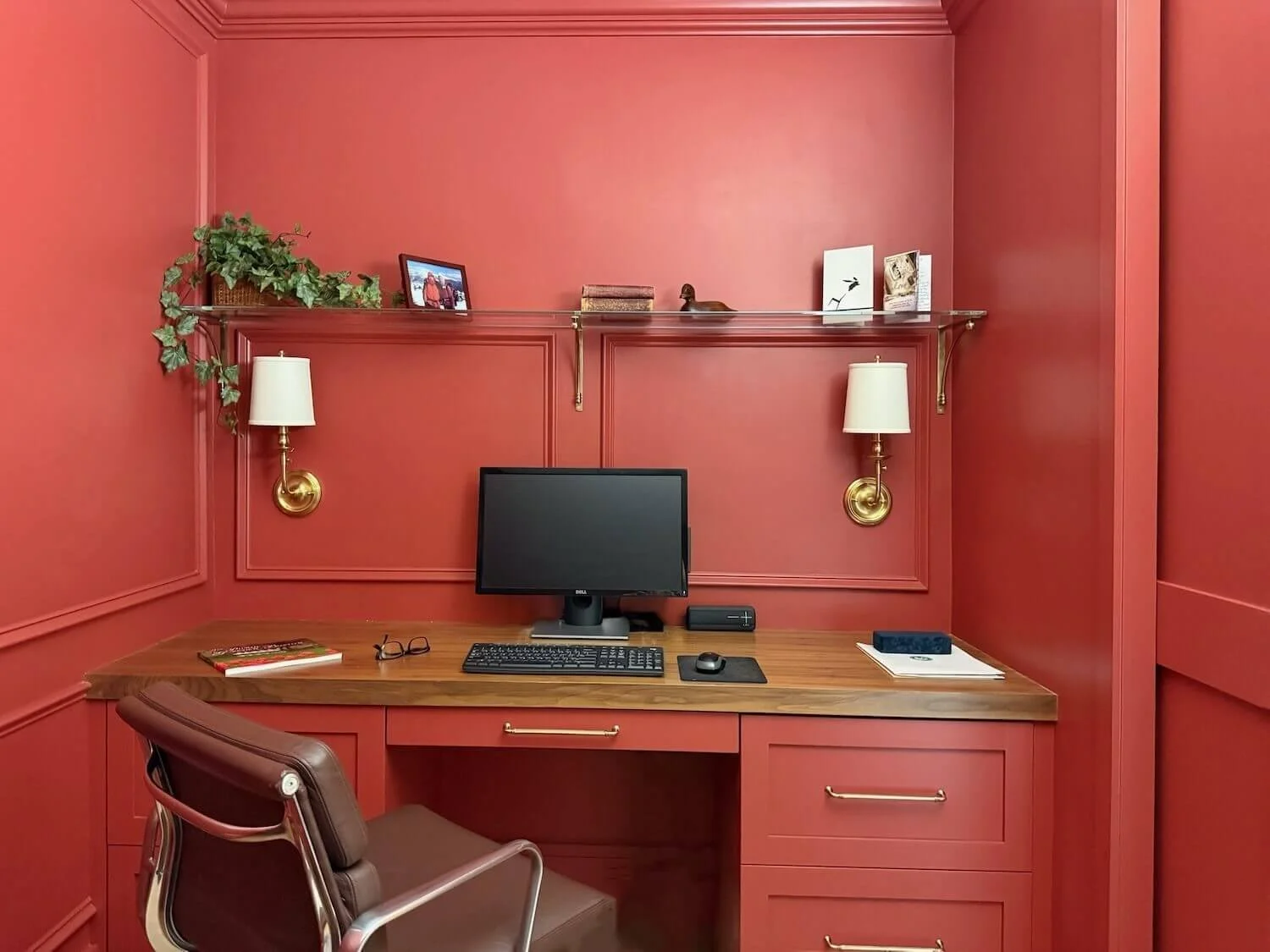 desk wall after