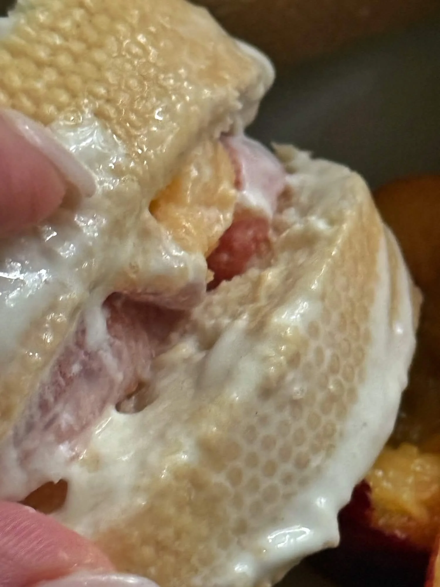 assembling peach stuffed french toast.jpeg