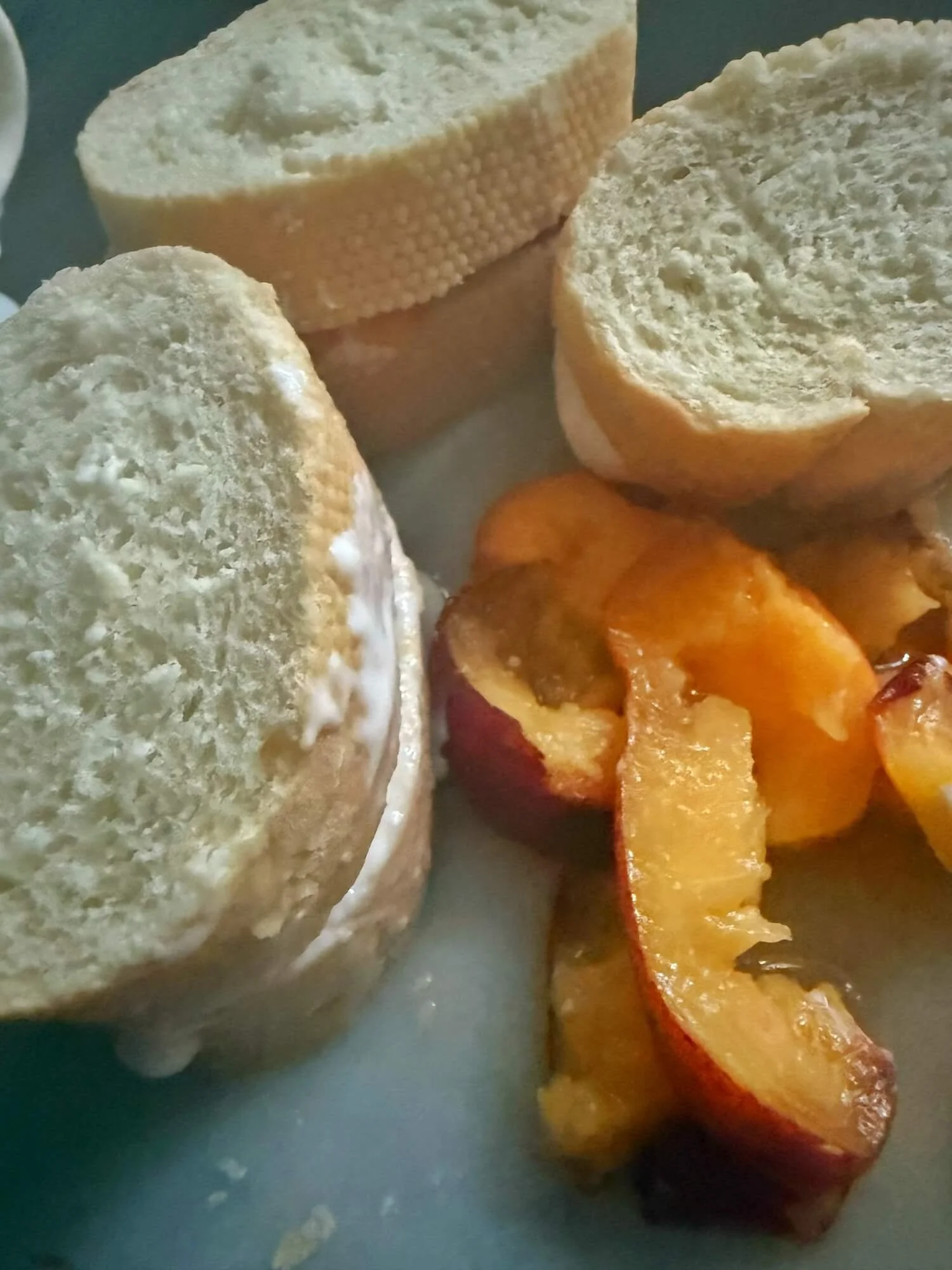 prepping peach stuffed french toast.jpeg