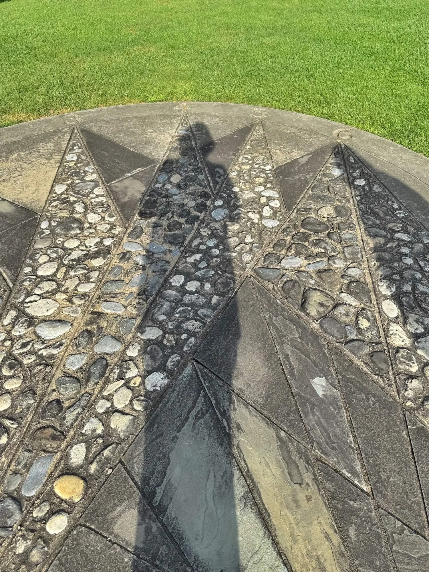 sundial in formal gardens