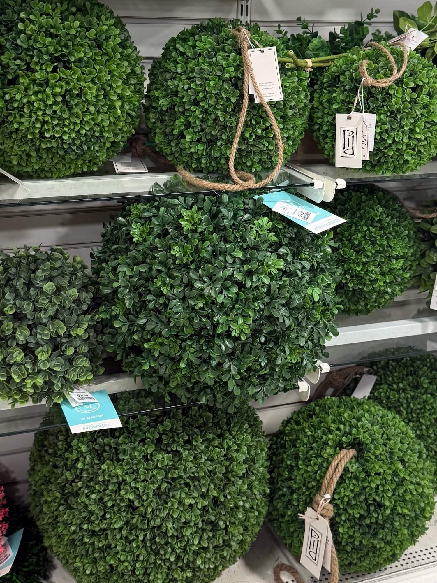 outdoor topiary balls