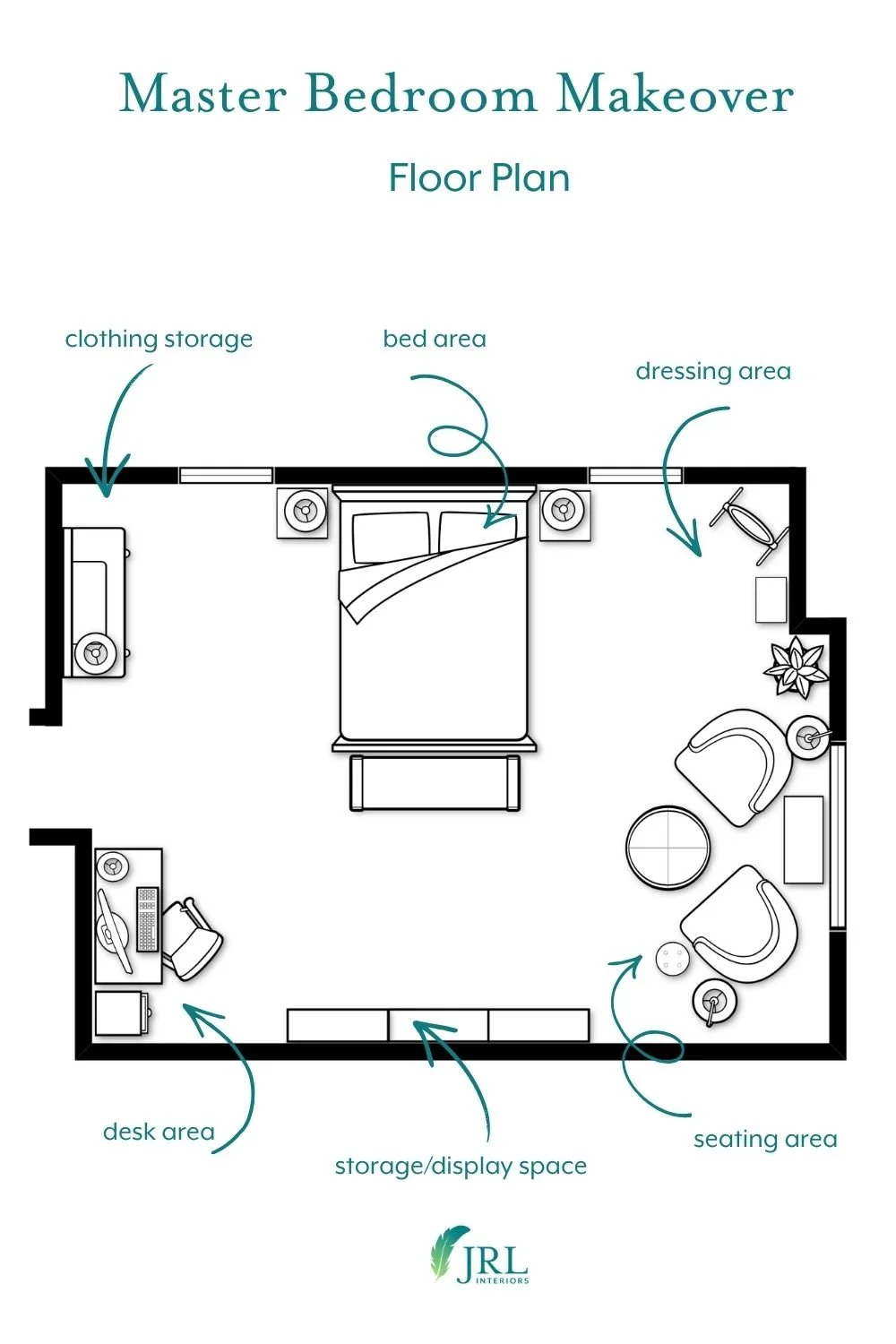 floor plans for a master bedroom makeover