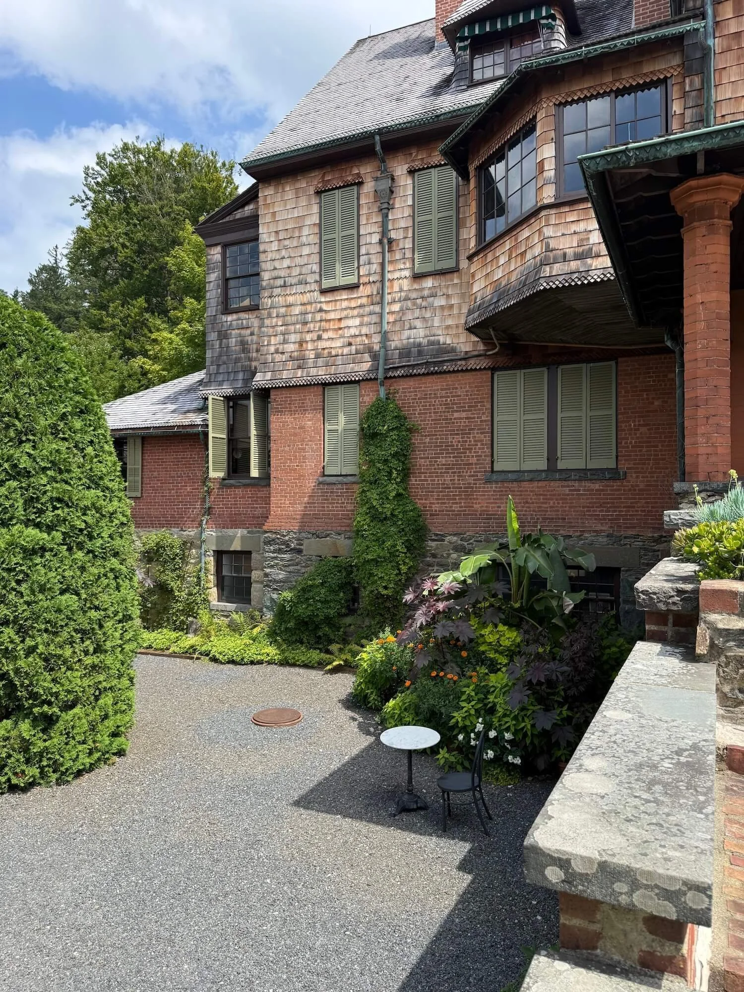 One of the patios at Naumkeg