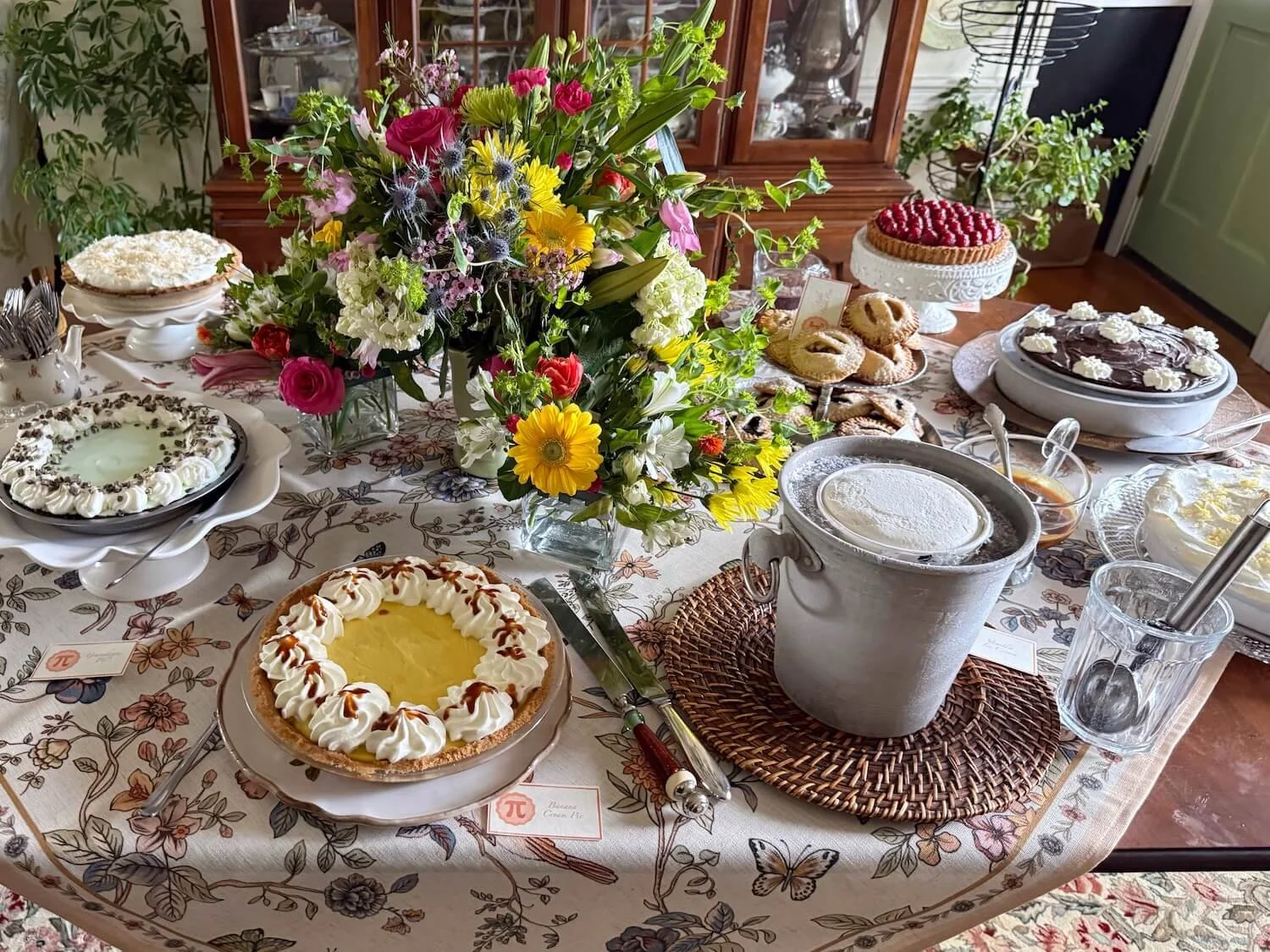 pi day pie party table