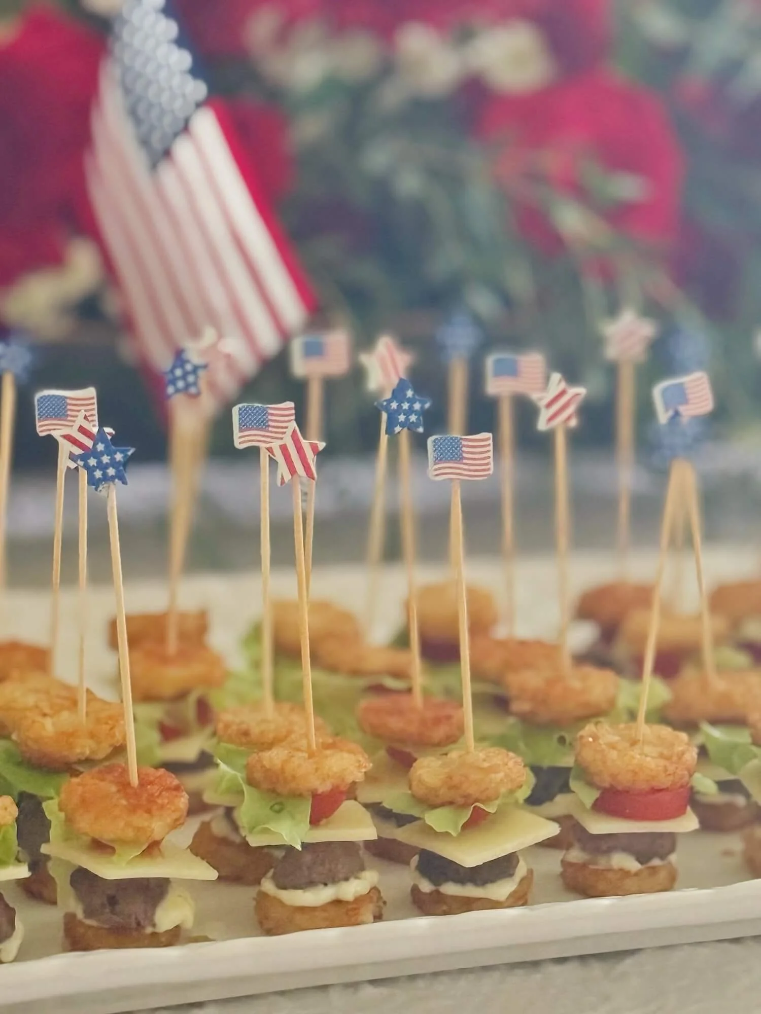 mini cheeseburger skewers
