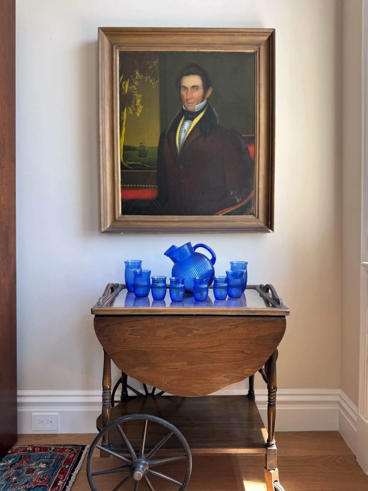 great room portrait and antique blue glassware.jpeg