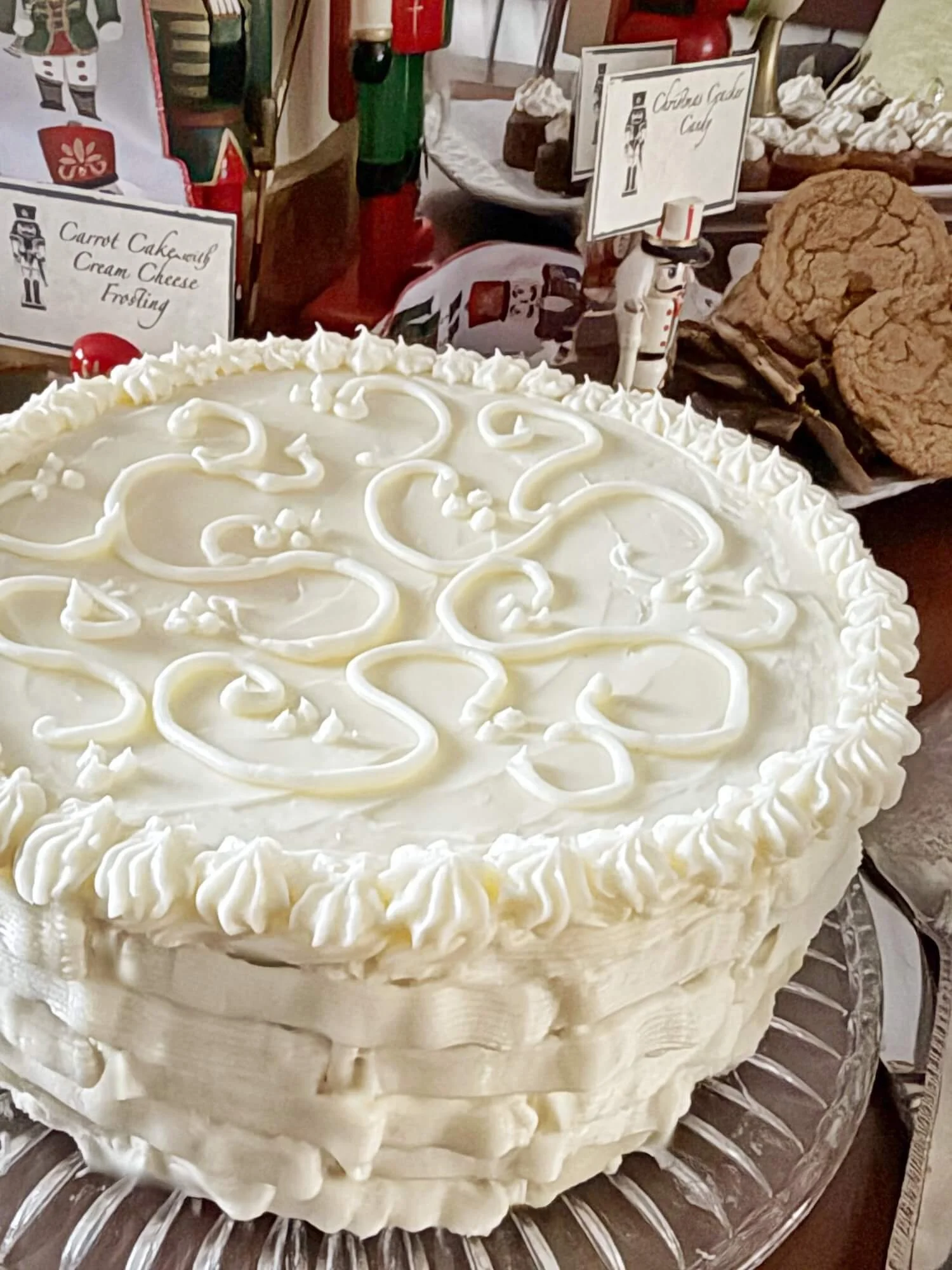 carrot cake with cream cheese frosting