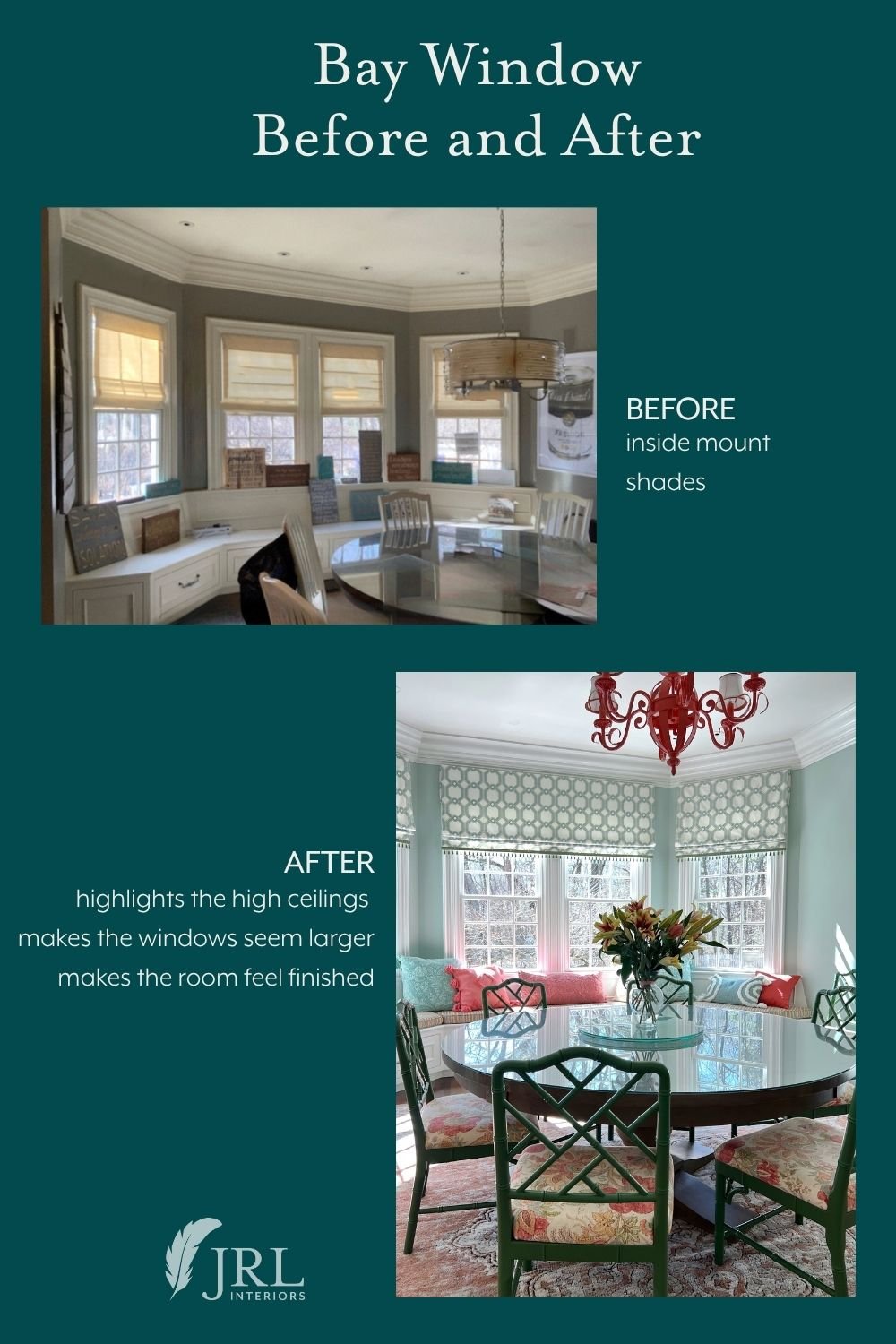 breakfast room bay before and after