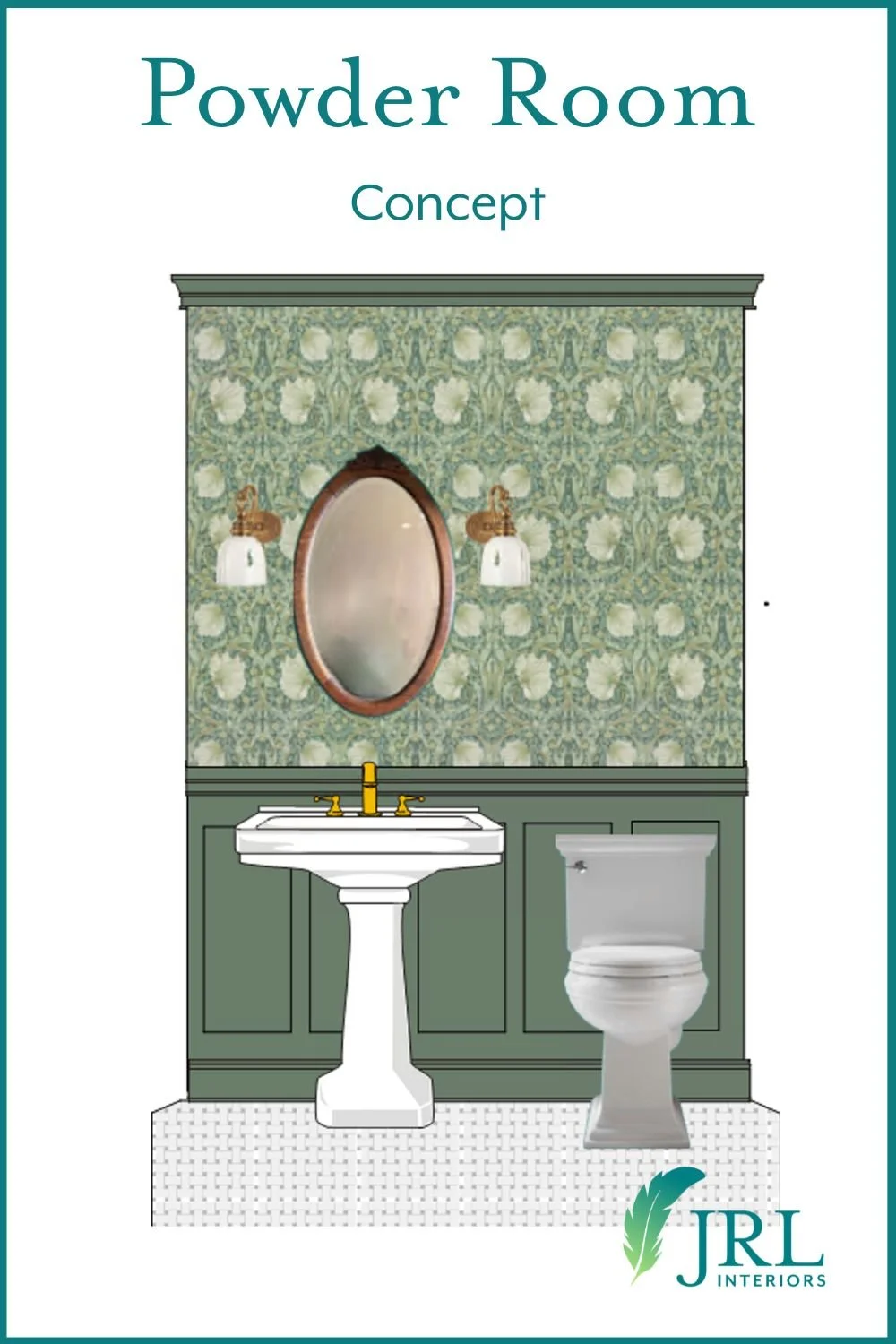 JRL Interiors — Project in Progress: Planning a Victorian powder room ...