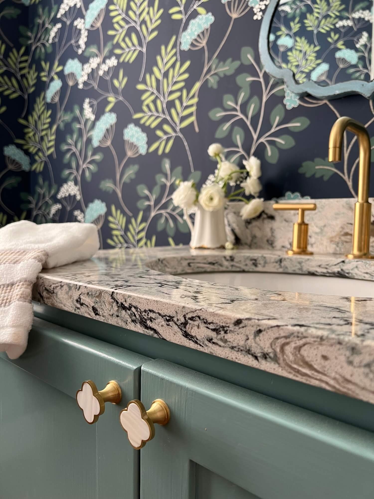 JRL Interiors — Project Reveal: Colorful Farmhouse Powder Rooms