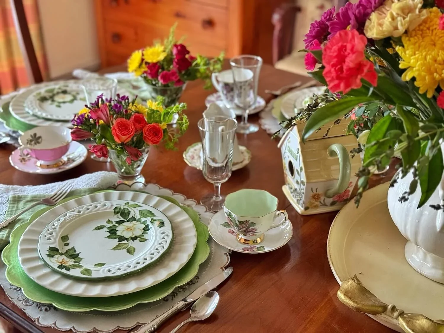 summer brunch tablesetting