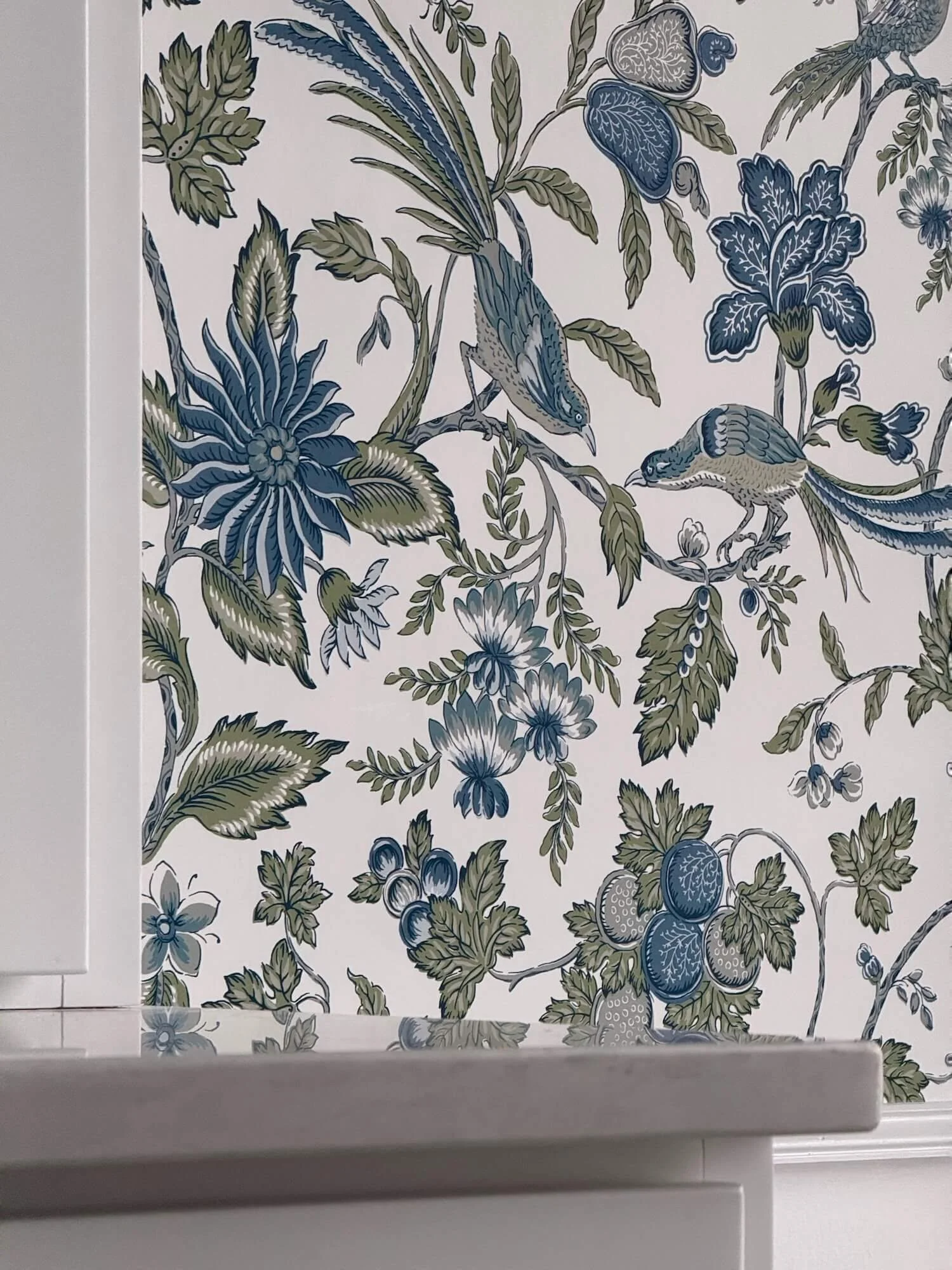 York floral and bird wallpaper