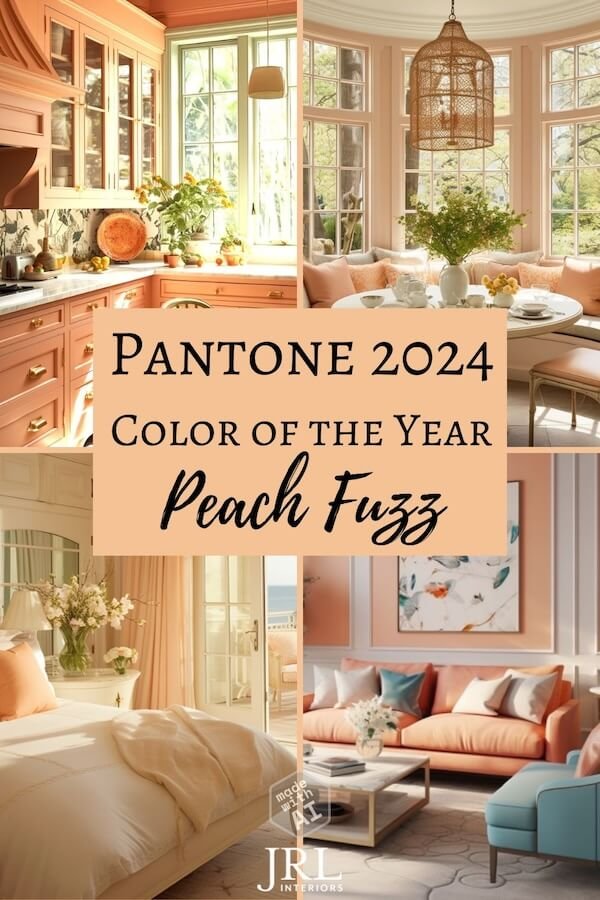 JRL Interiors — Decorating with Pantone Color of the Year 2024 Peach Fuzz