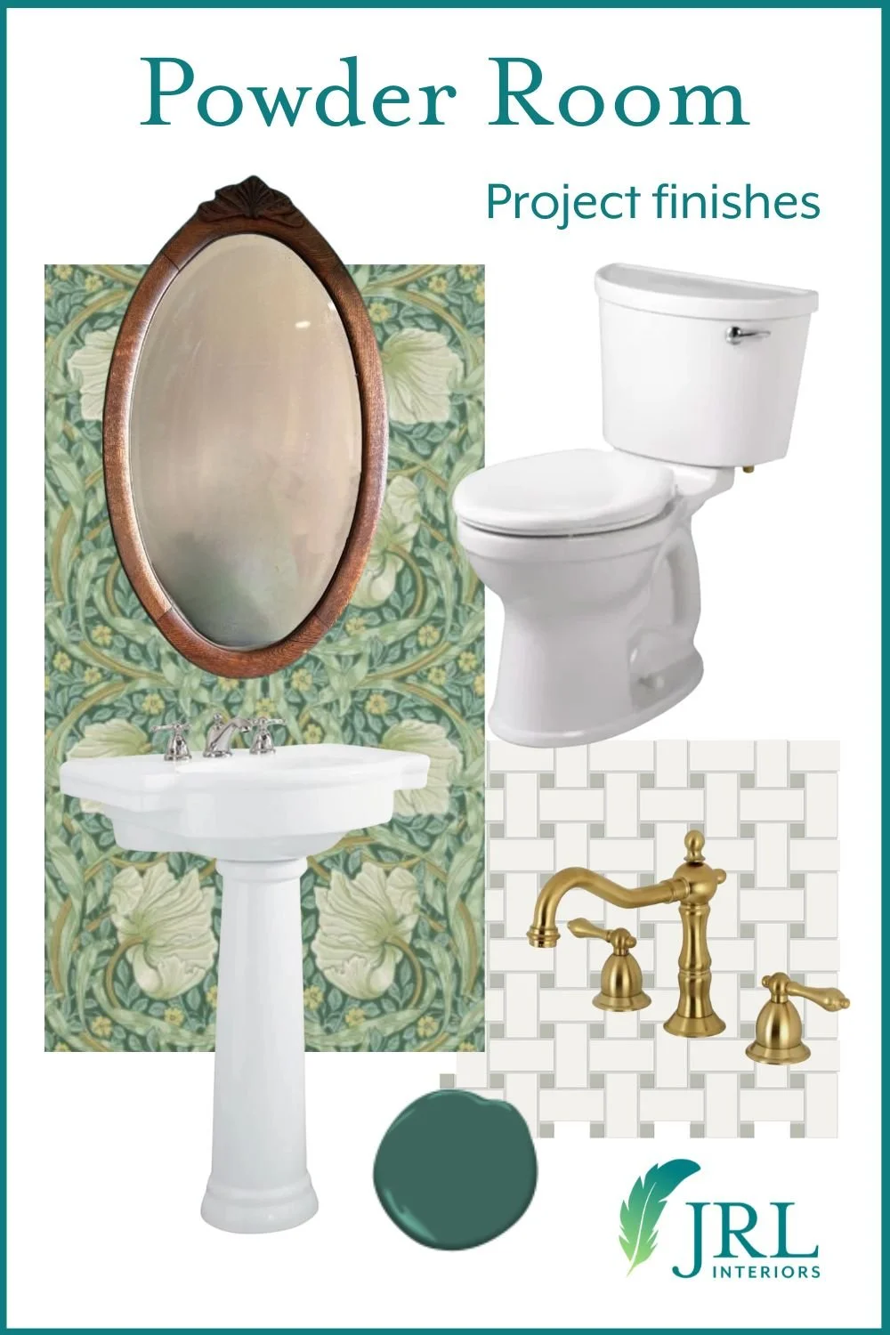 JRL Interiors — Project in Progress: Planning a Victorian powder room ...