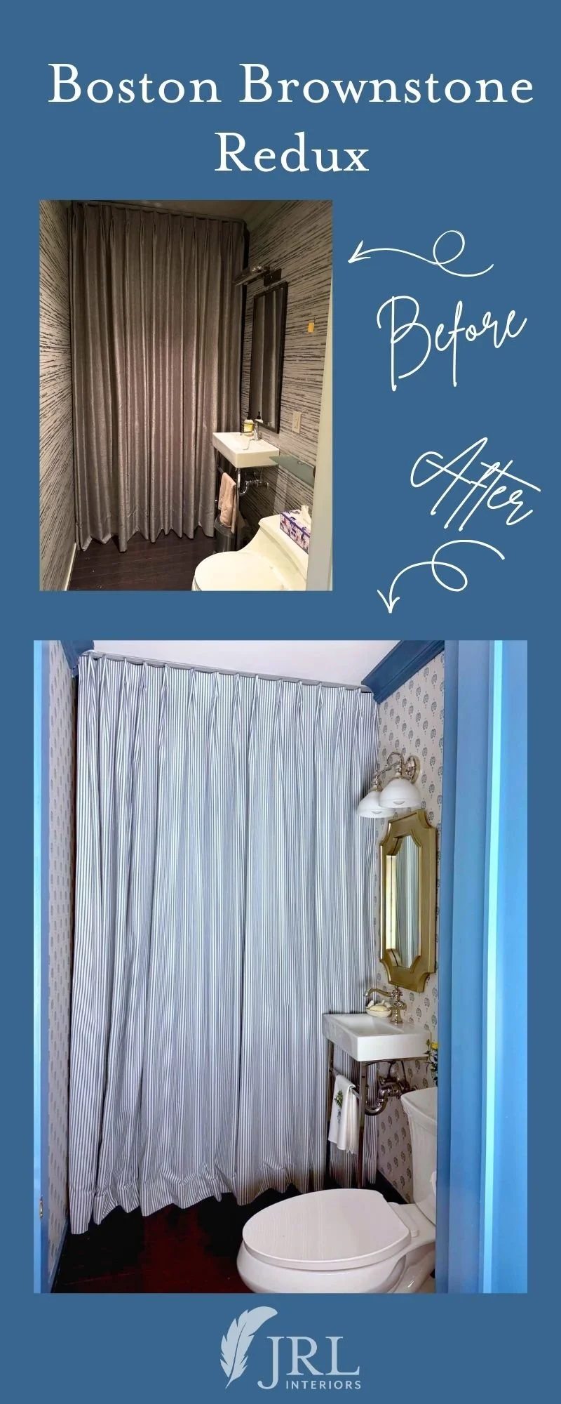 powder room before and after