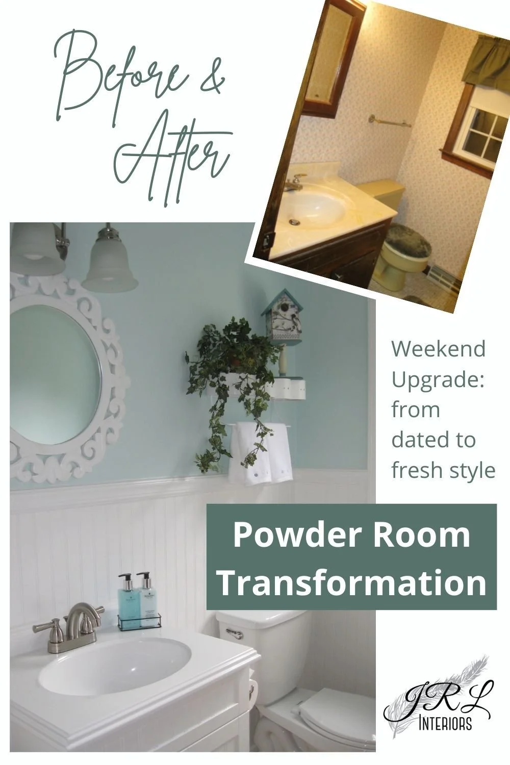 JRL Interiors — Weekend Project: Powder Room Upgrades