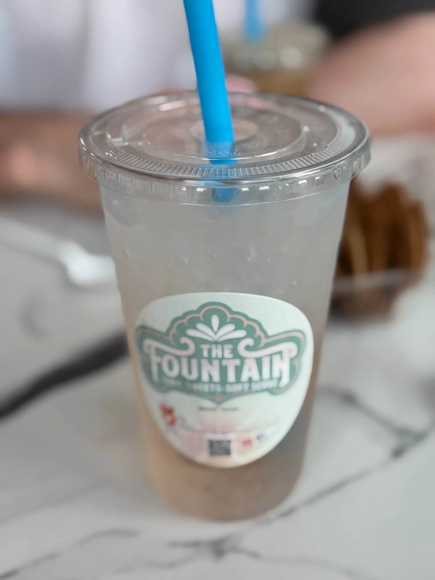 dirty soda seltzer at the fountain